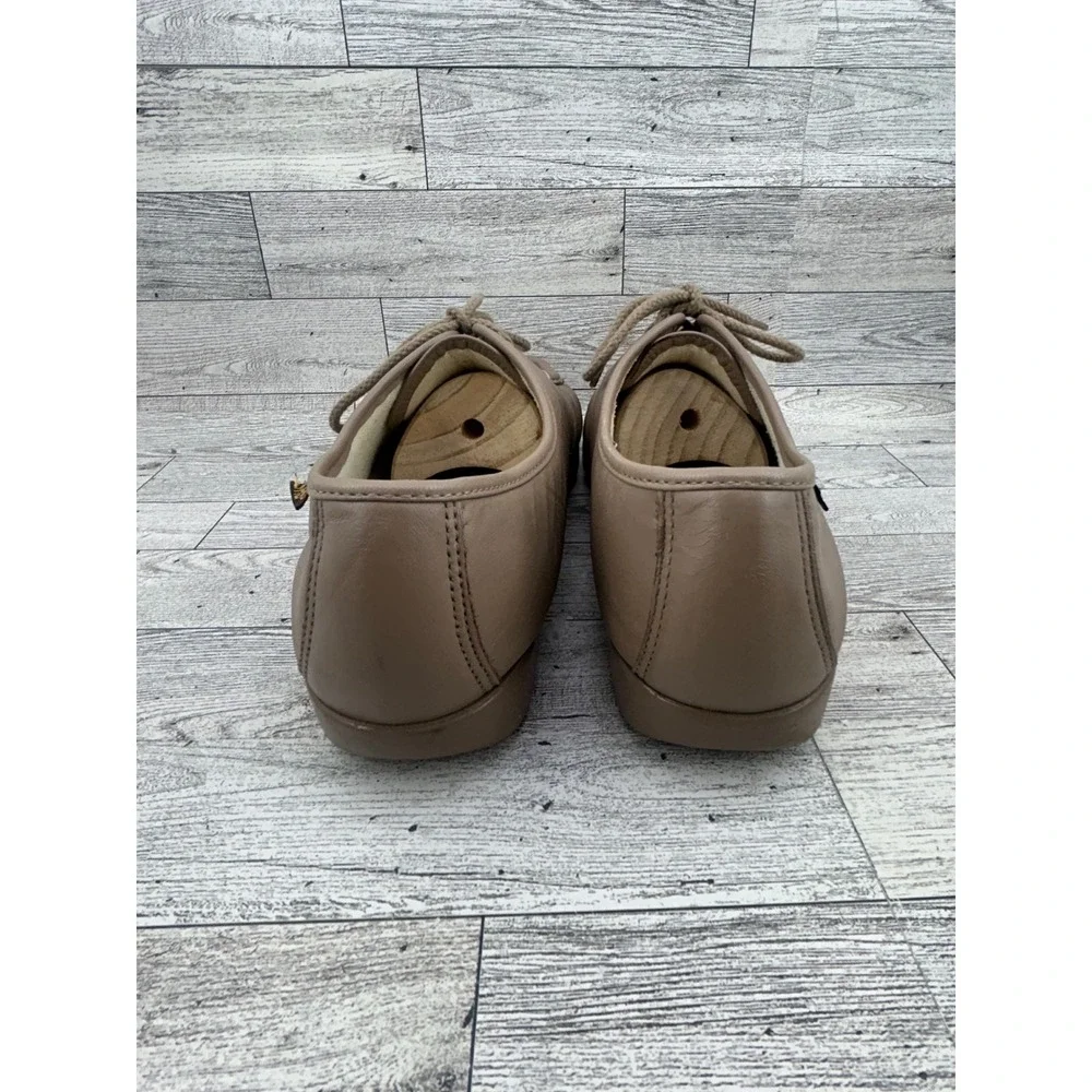 SAS Free Time Taupe Leather Lace Up Walking Shoes‎ Women Sz 10.5 WW Handsewn USA